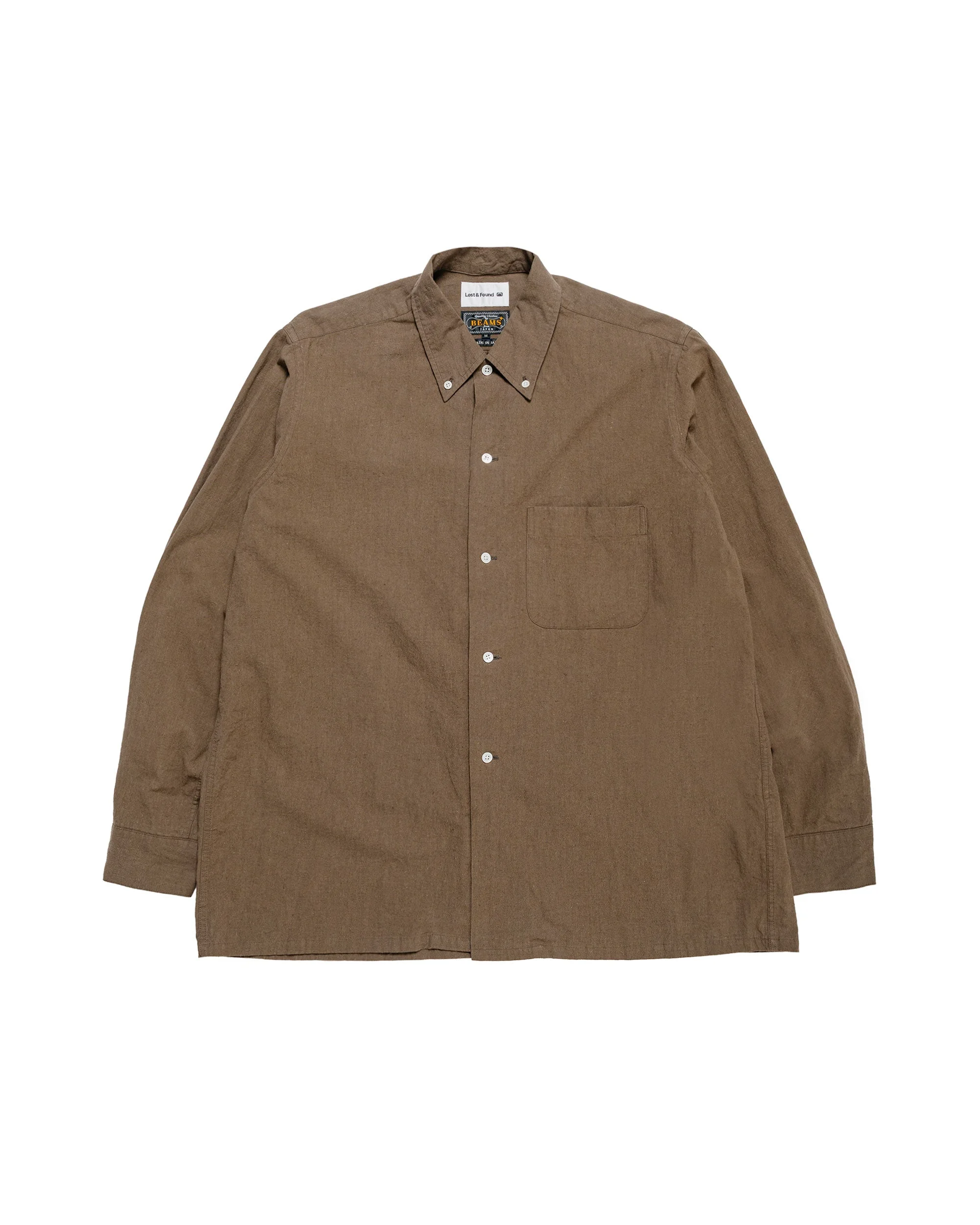 Lost & Found Open B.D. Linen Cotton Olive - 1