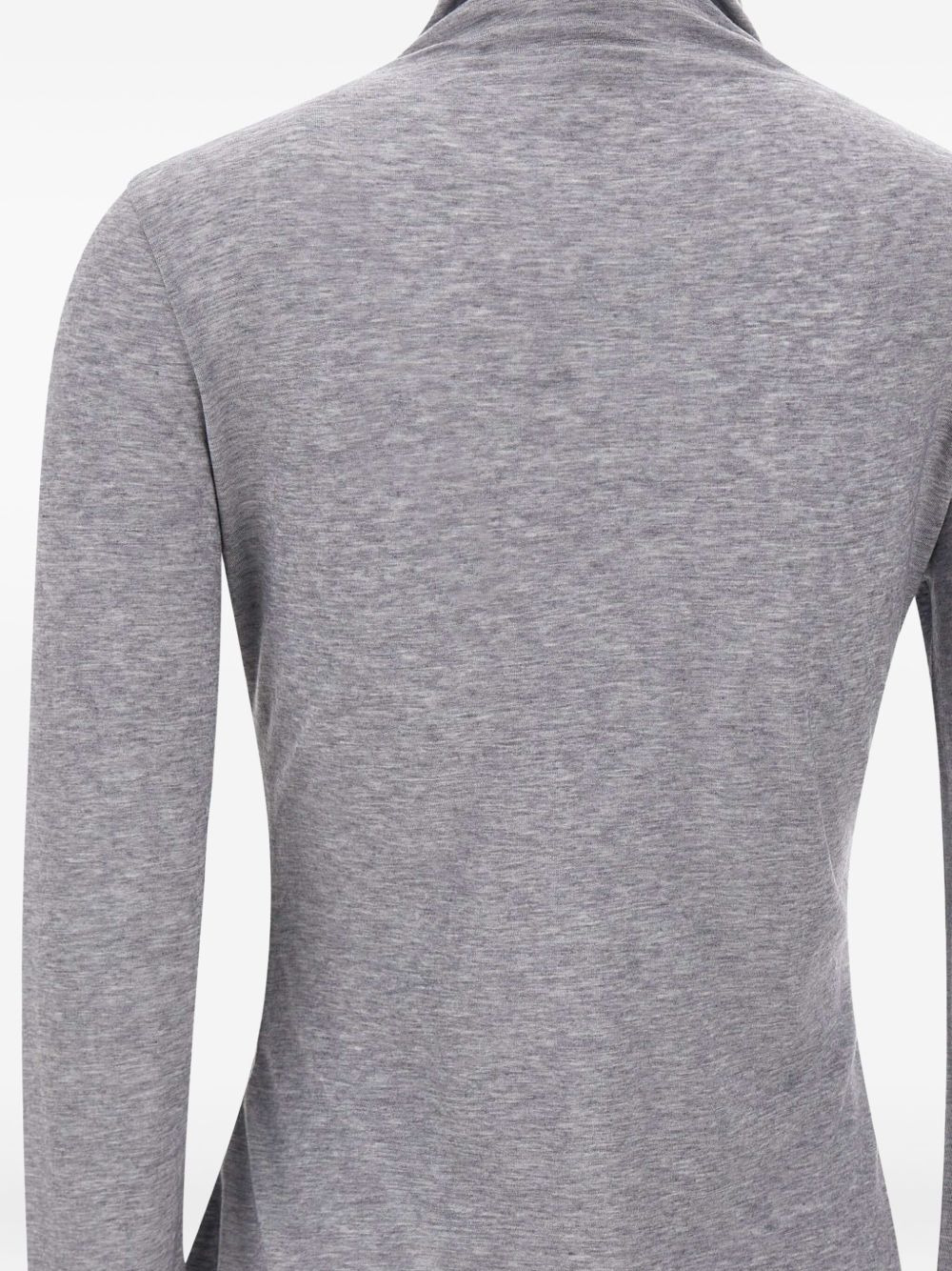 high-neck long-sleeve top - 2