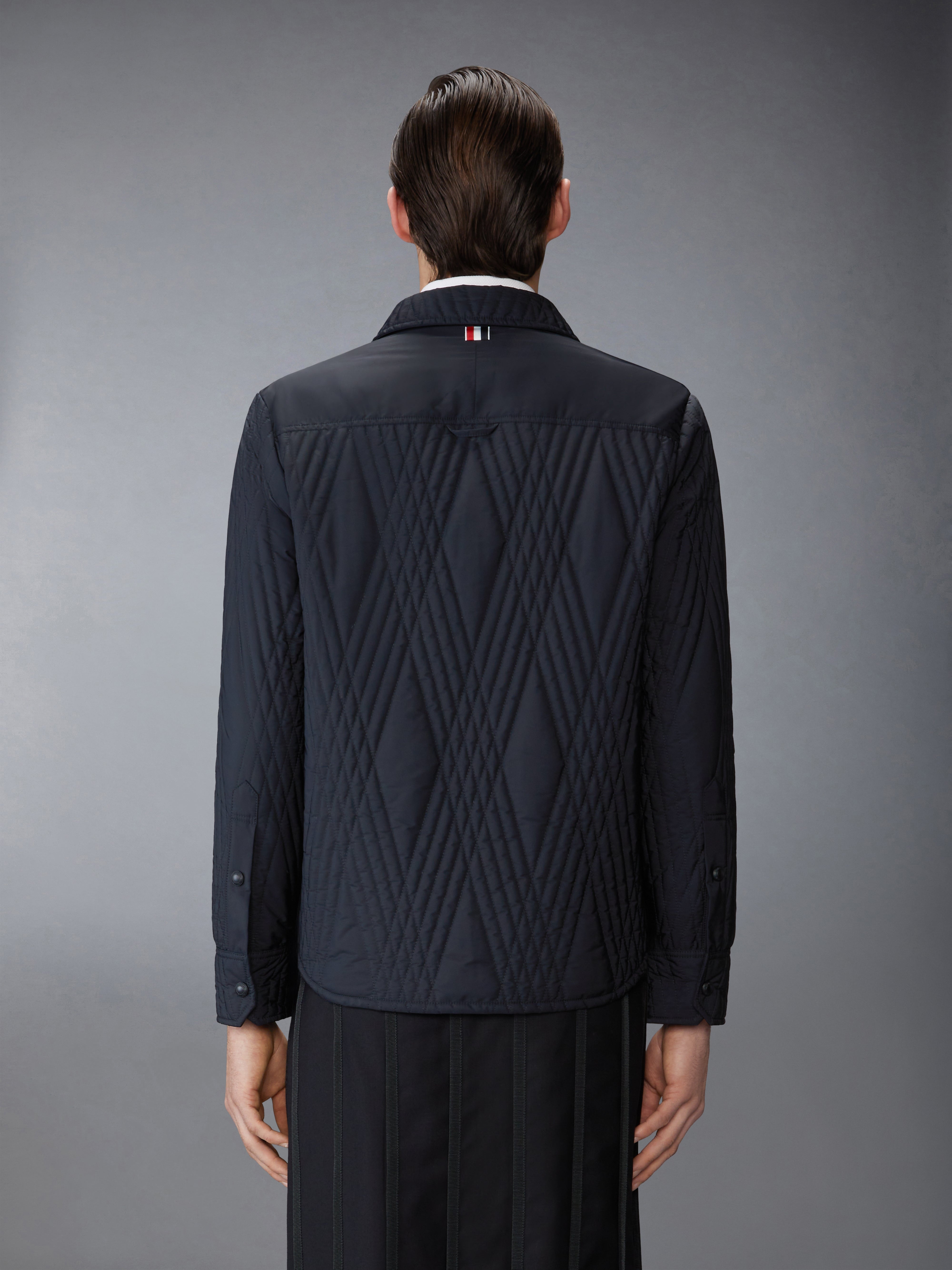 POLY TWILL ECO FILLED QUILTED OVERSIZE SHIRT - 3