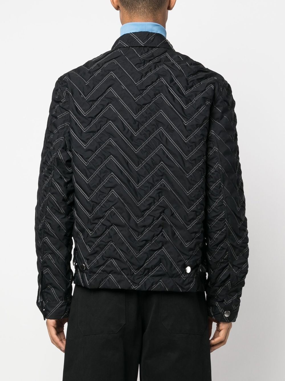 zig-zag quilted lightweight jacket - 4