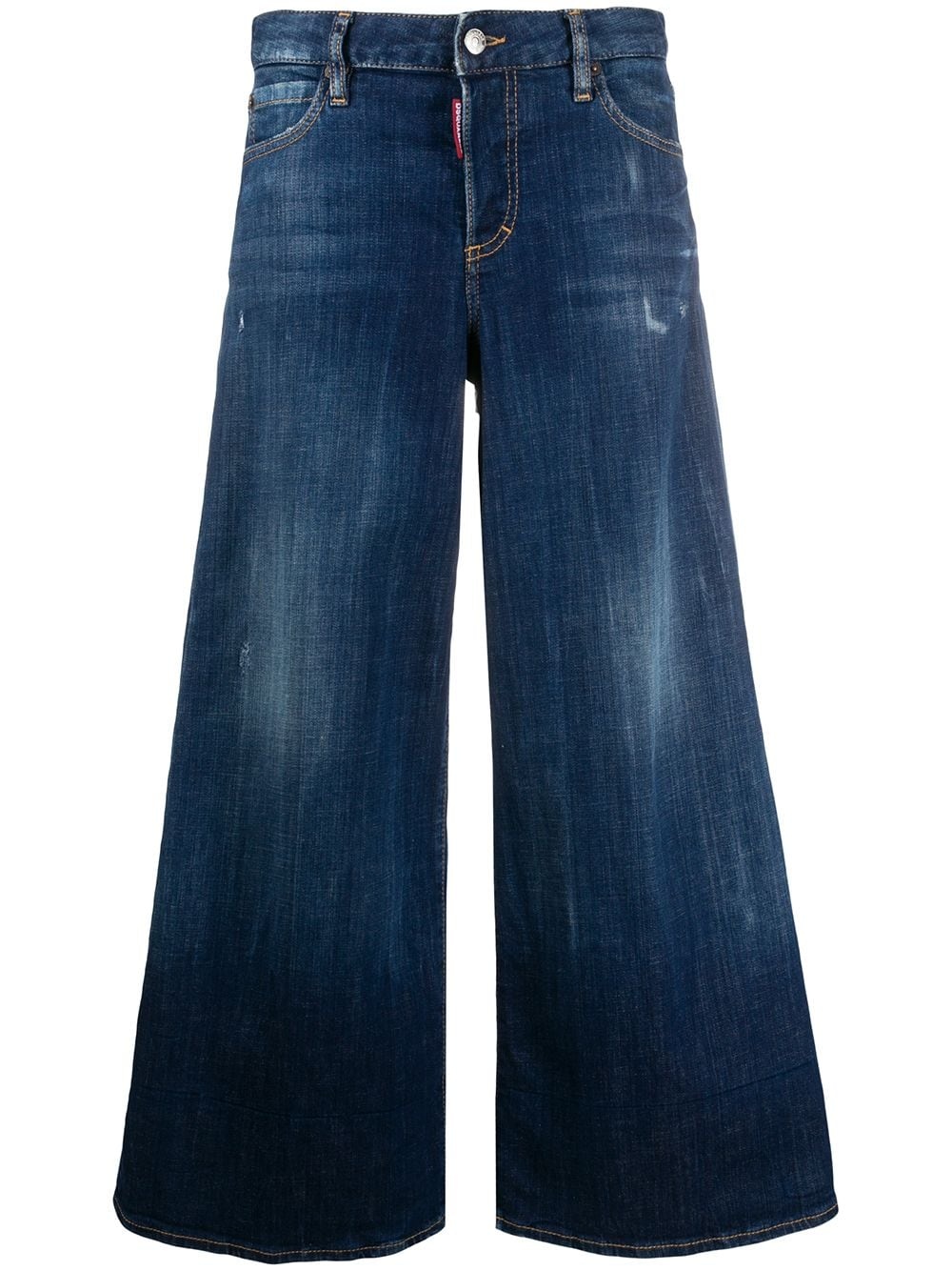 cropped flared jeans - 1