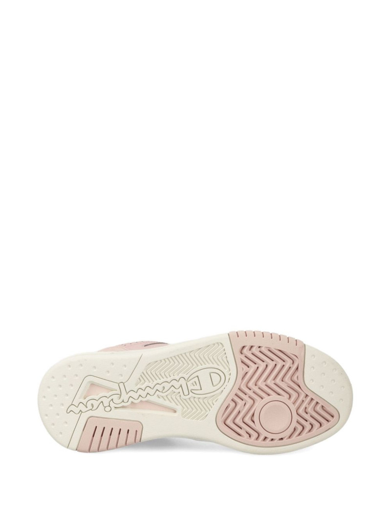logo-detail perforated sneakers 5