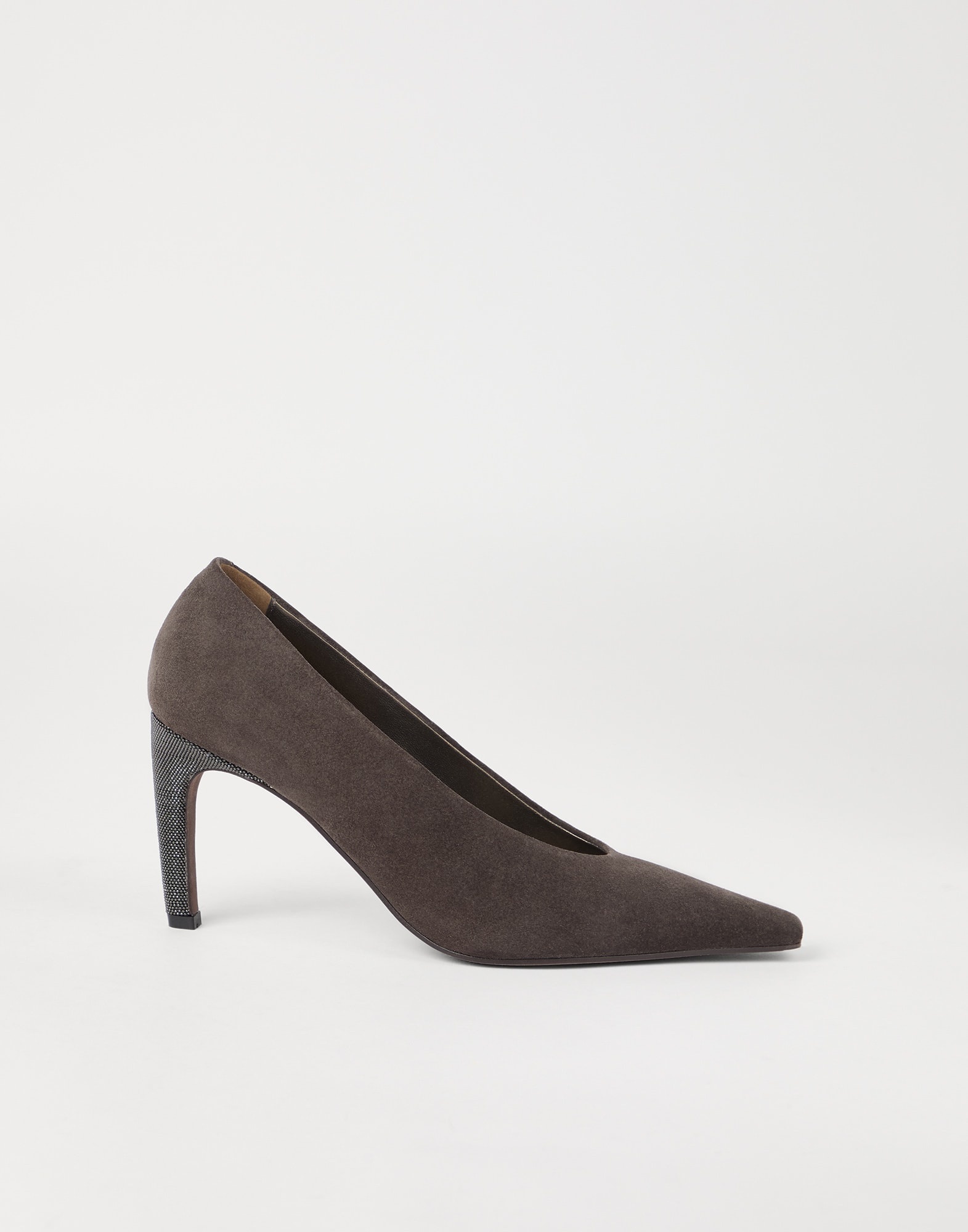 Suede heels with precious details - 5