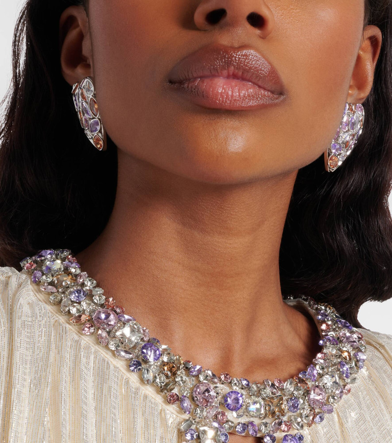 Crystal-embellished earrings 6