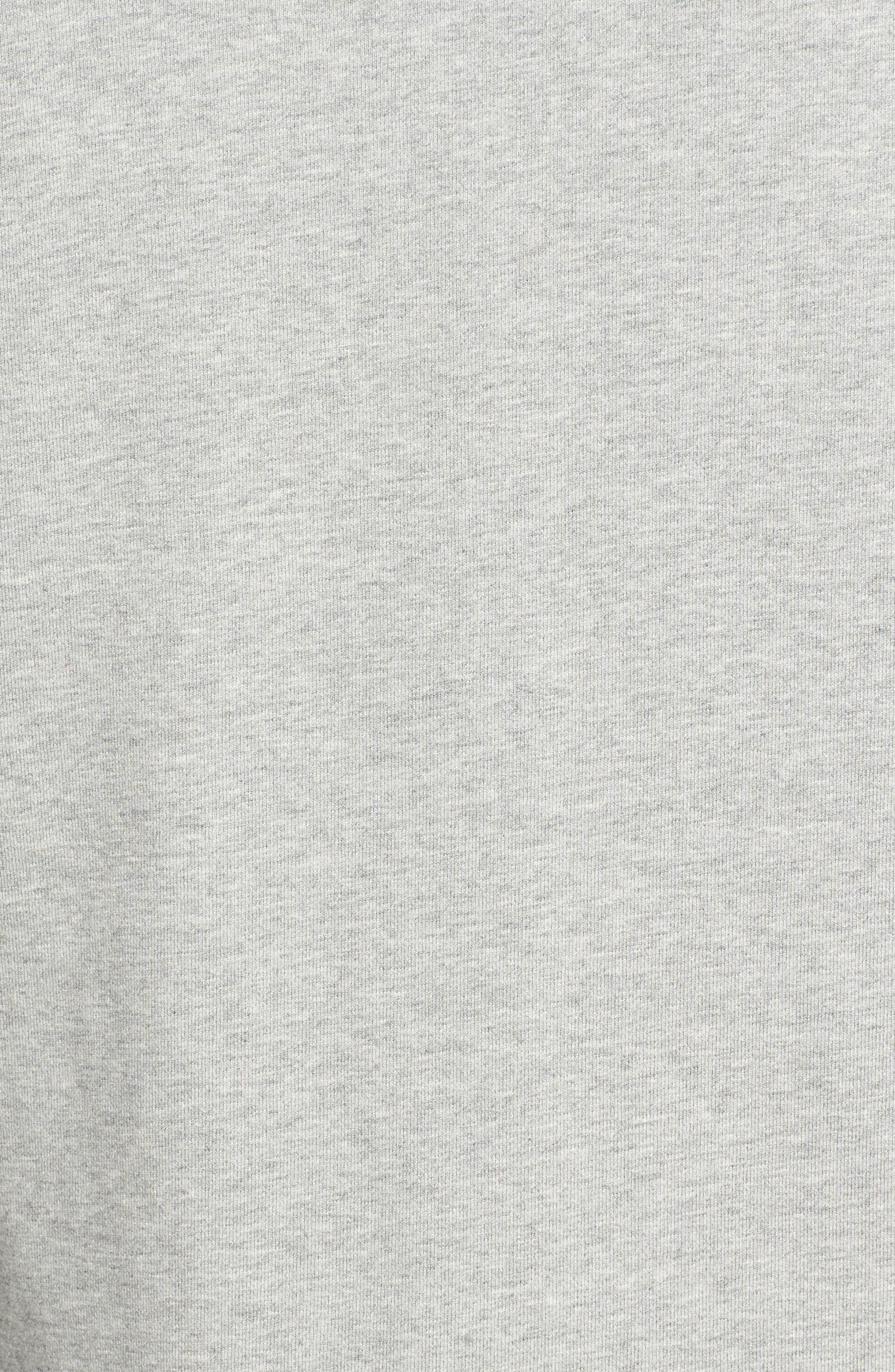 Reigning Champ Midweight Terry Slim Zip Hoodie in Heather Grey at Nordstrom - 5