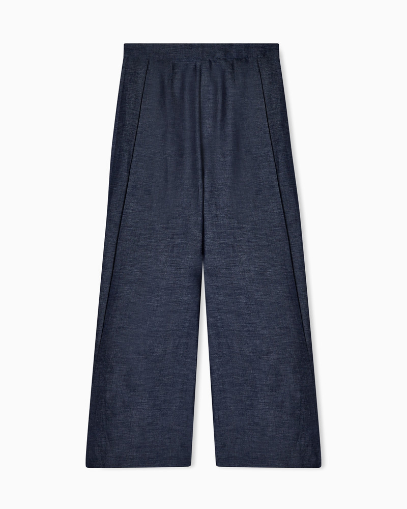 WIDE-LEG TROUSERS IN LINEN AND LYOCELL 3