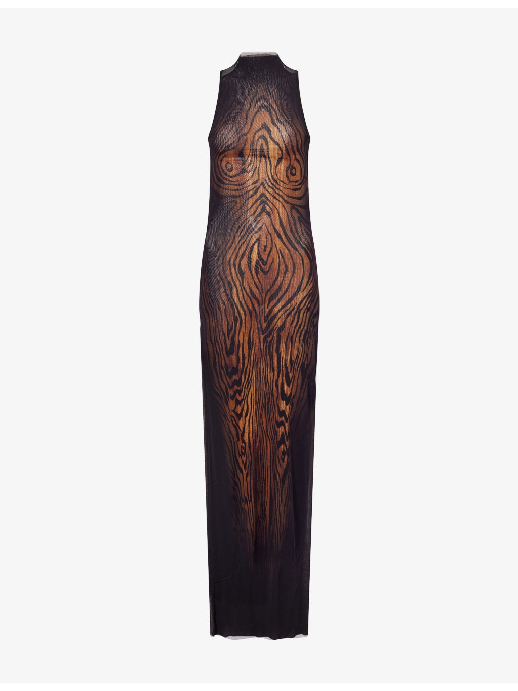 Printed Sleeveless Woven Midi Dress - 1