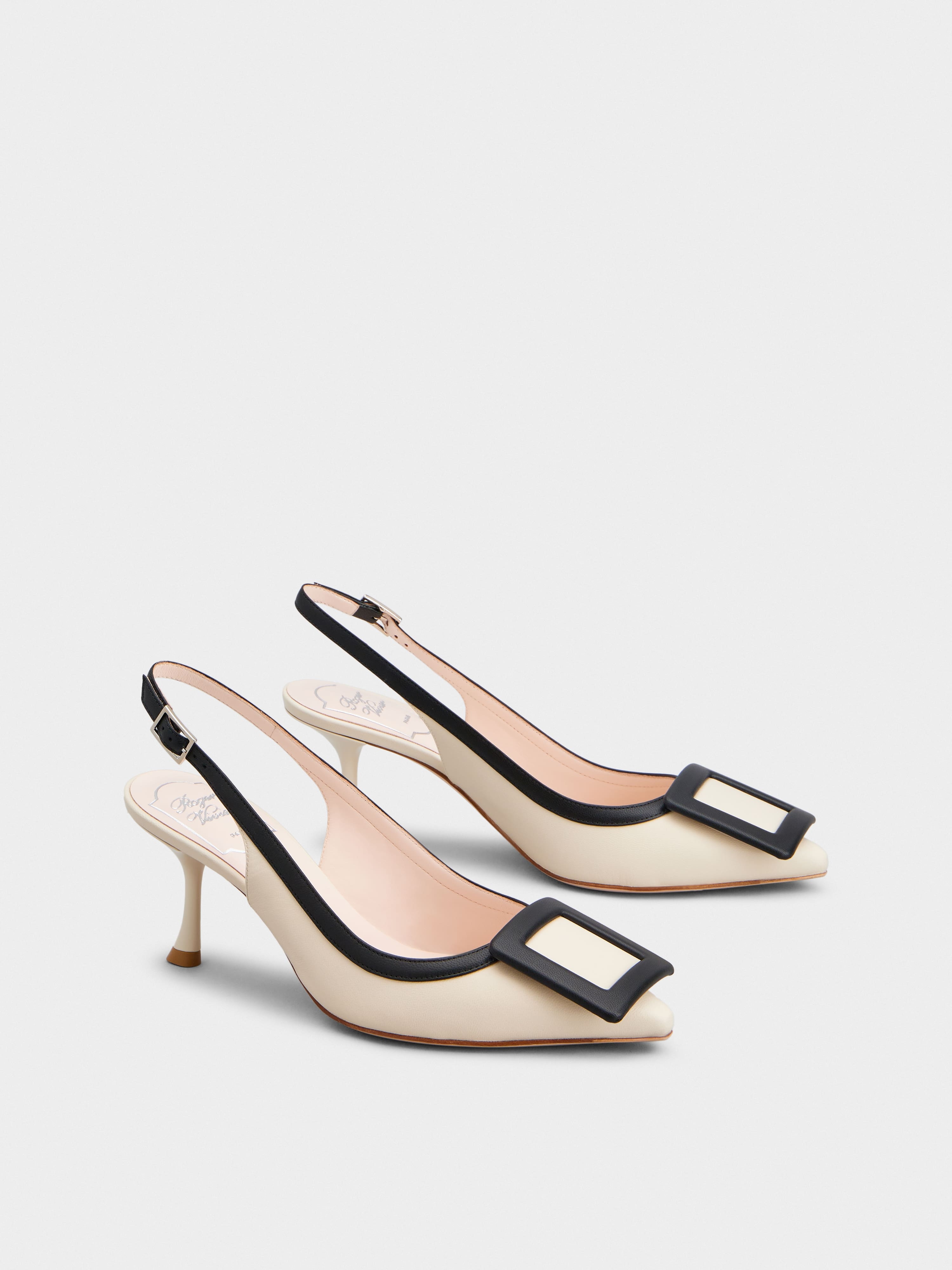 Viv' In The City Bicolor Slingback Pumps in Nappa Leather - 2