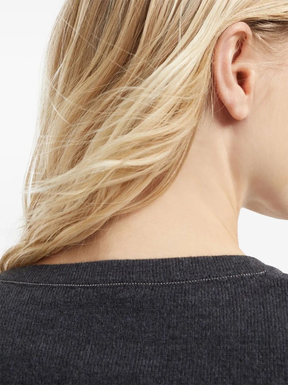 Cashmere Sweater With Monili - 3