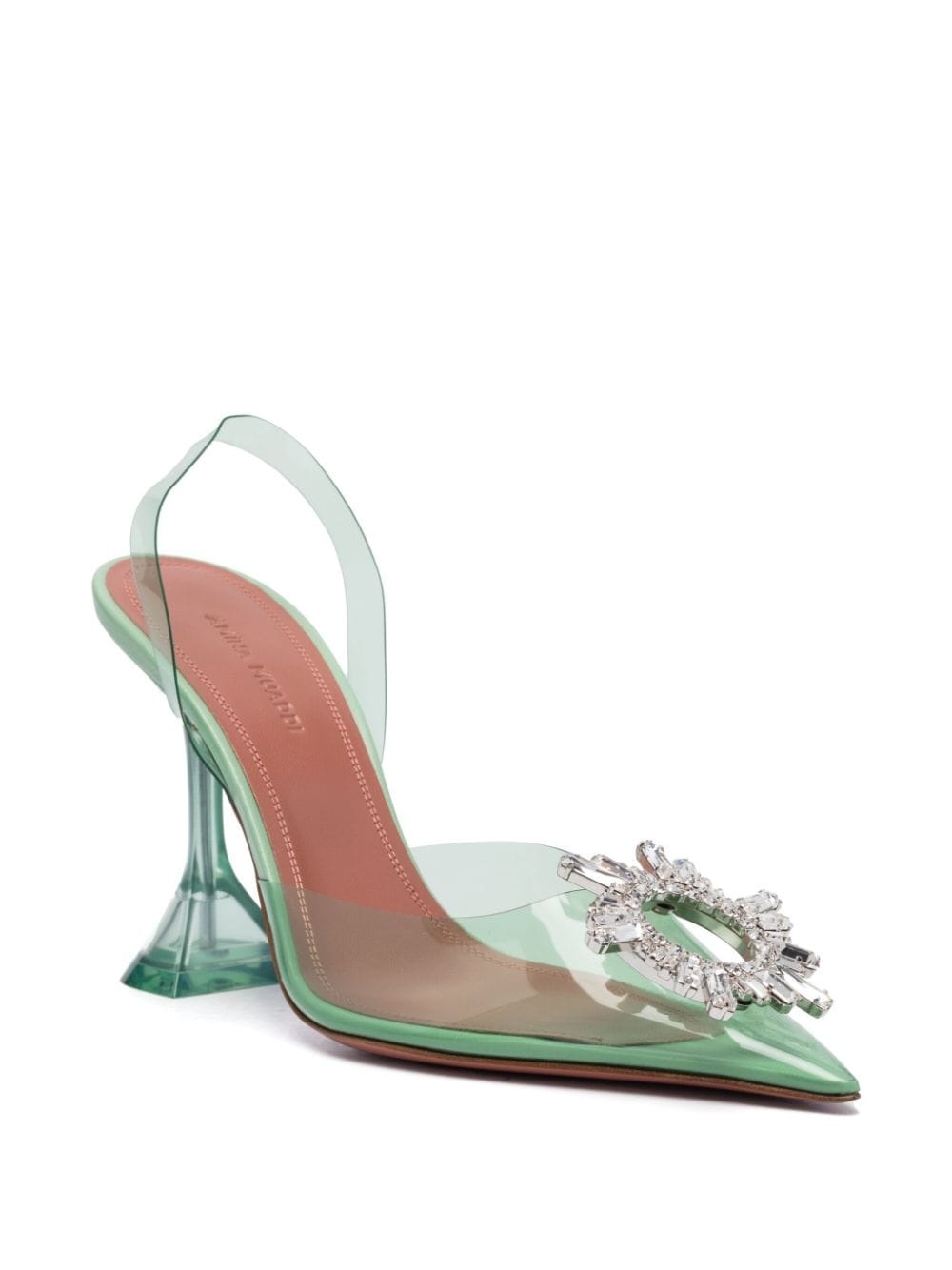 Begum crystal-buckle slingback pumps - 2