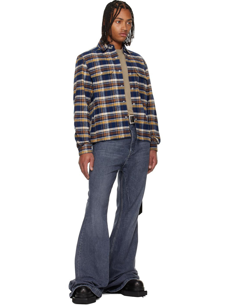 Rick Owens DRKSHDW Multicolor Concordians Cropped Overshirt outlook