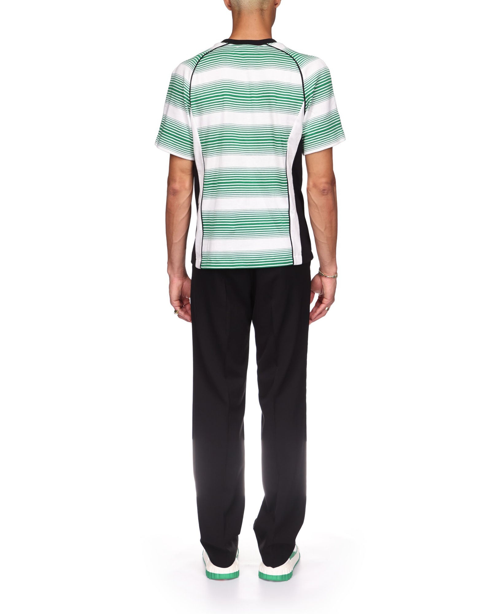 Gradient Stripe Panelled Football T-Shirt - 4