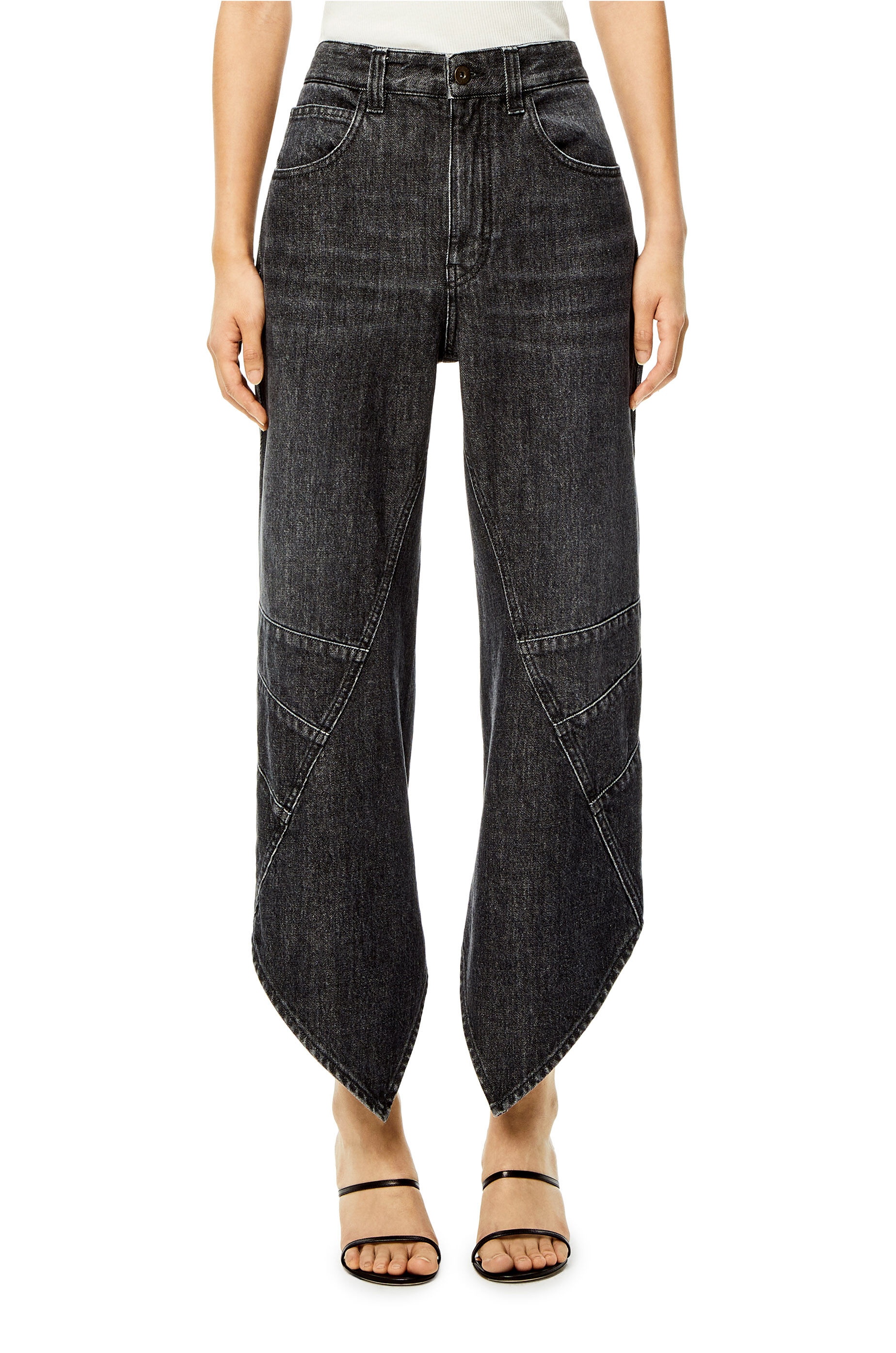 Curved jeans in denim - 3