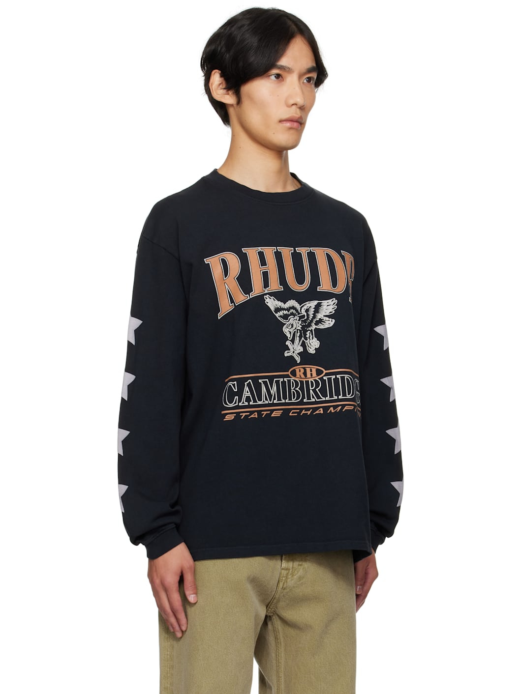 Black 'Cambridge State Champs' LS T-shirt - 2