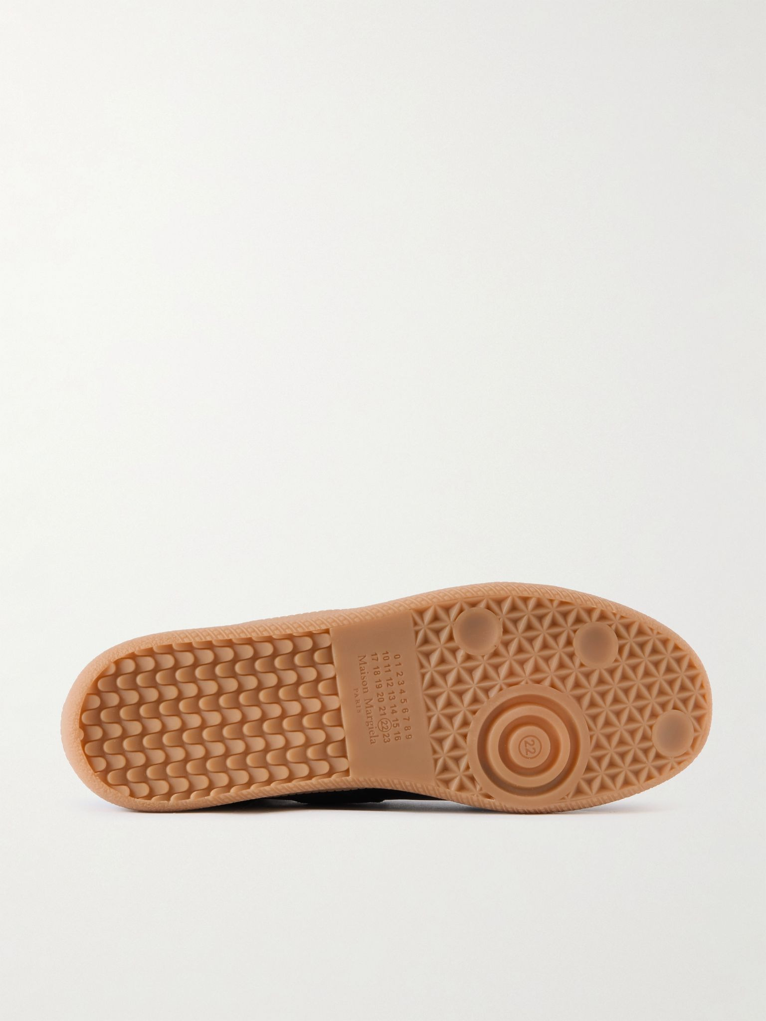 Replica Leather and Suede Sneakers Navy - 3