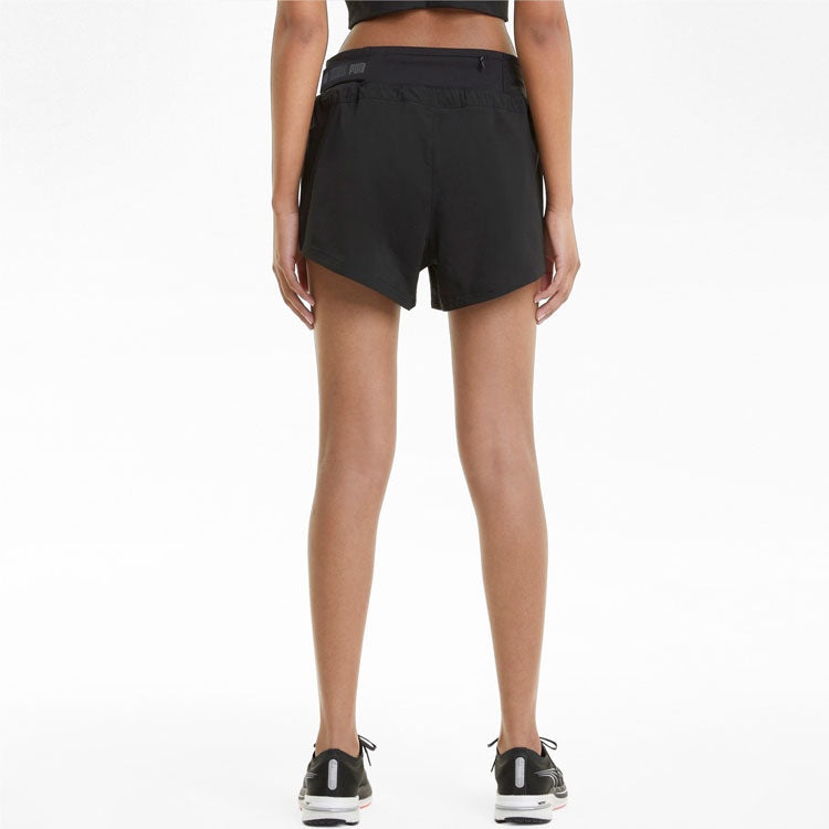 (WMNS) PUMA CoolAdapt 3 Inch Shorts 'Black' 520196-01 - 5