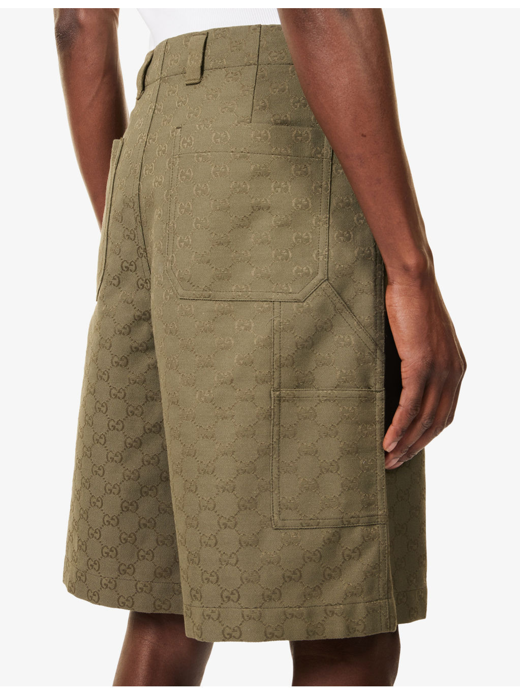 Regular-Fit Monogram Cotton-Blend Shorts - 6