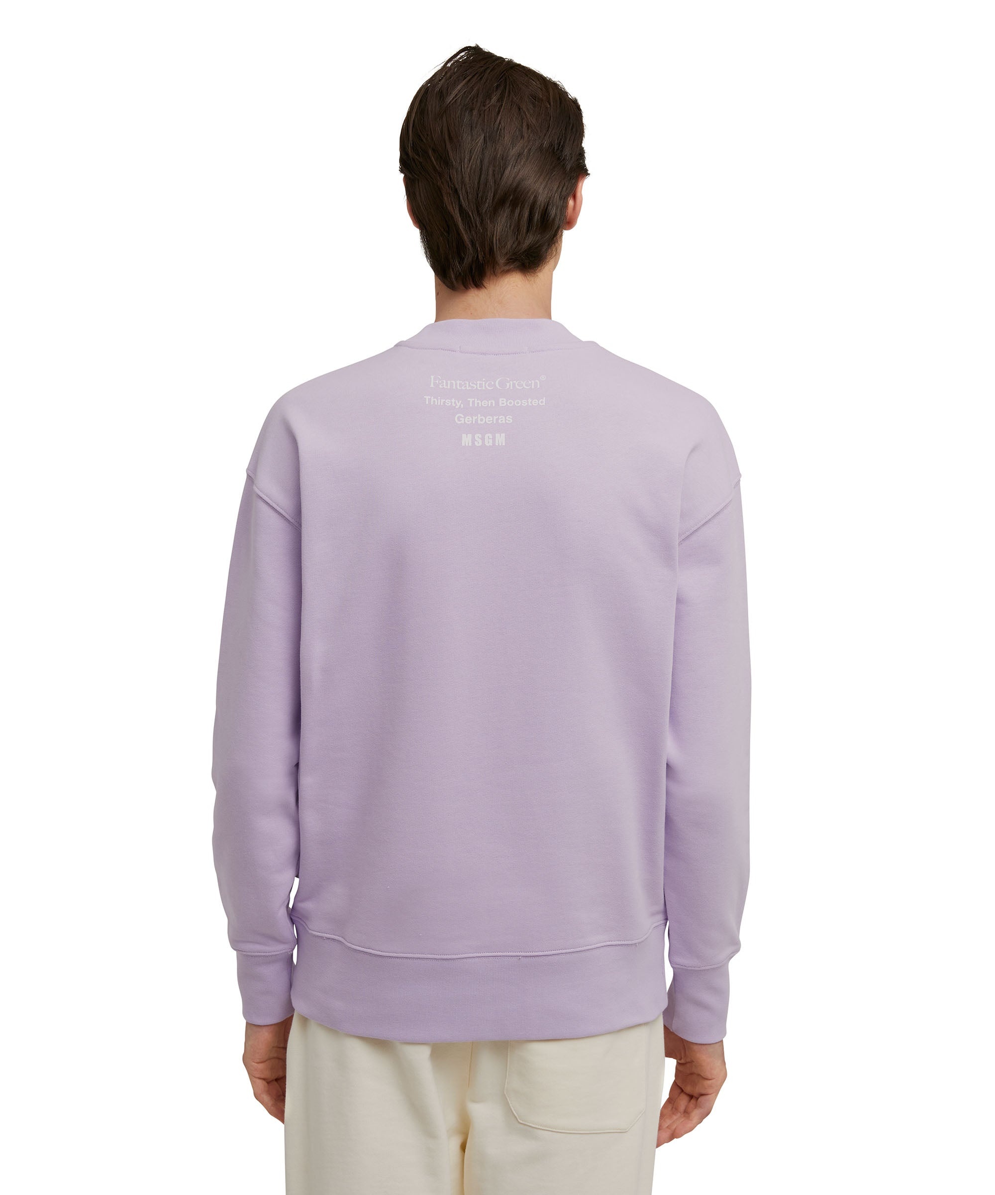 Organic cotton crewneck t-shirt from the MSGM Fantastic Green Capsule - 3