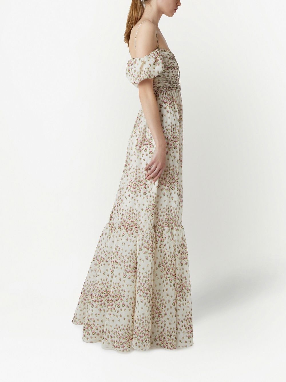 floral-print maxi dress - 3