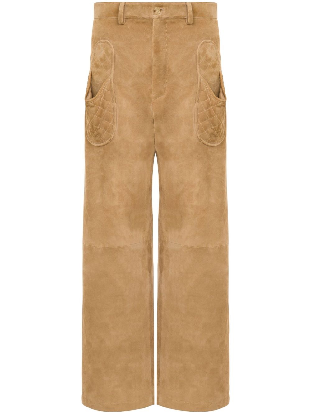 suede trousers - 1