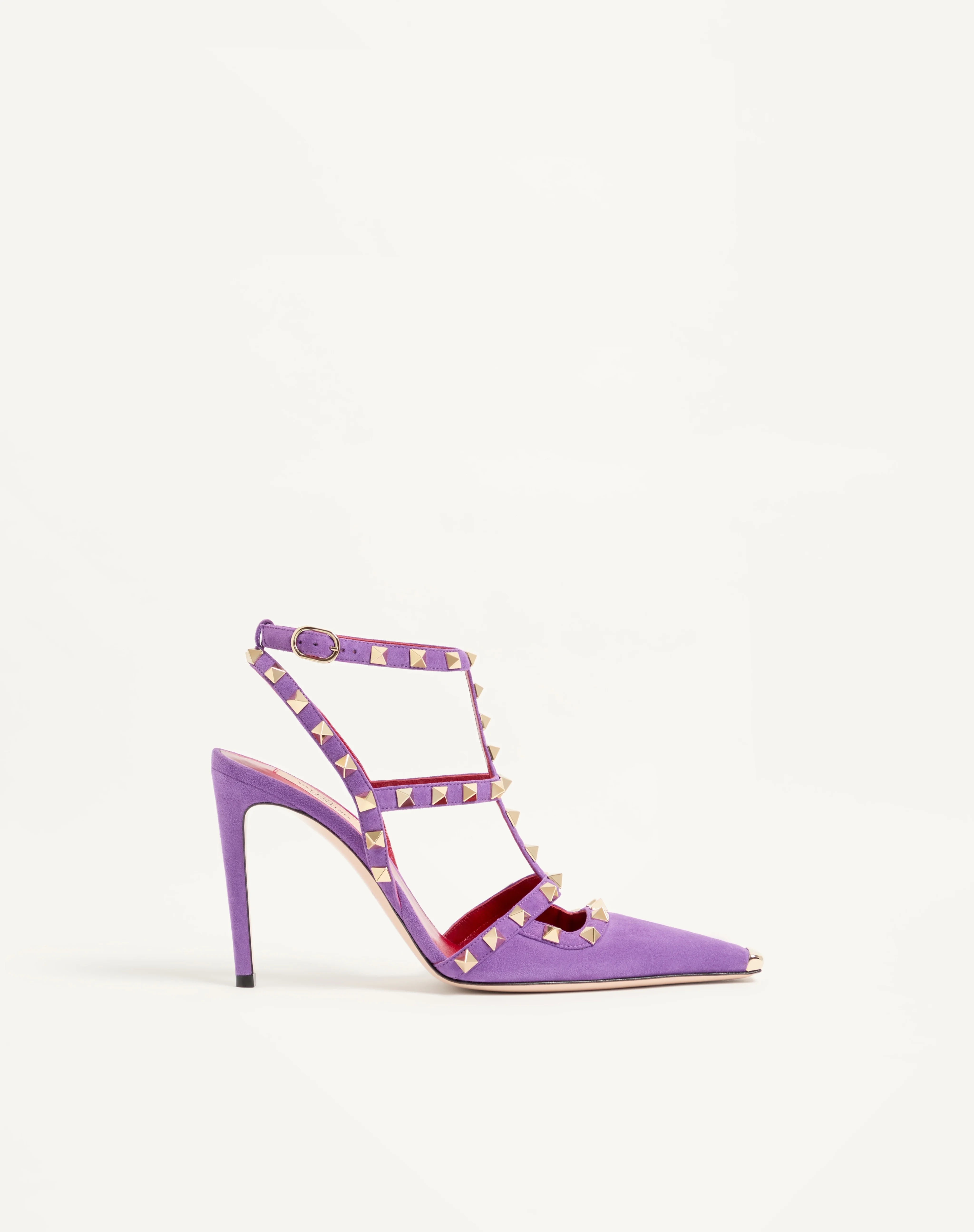 ROCKSTUD SUEDE PUMPS 100MM - 1