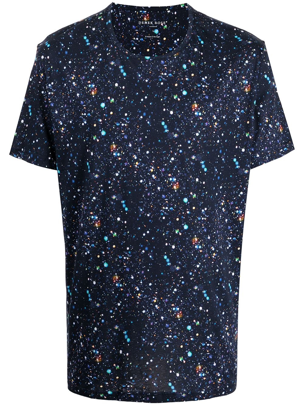 paint splatter-print cotton T-Shirt - 1