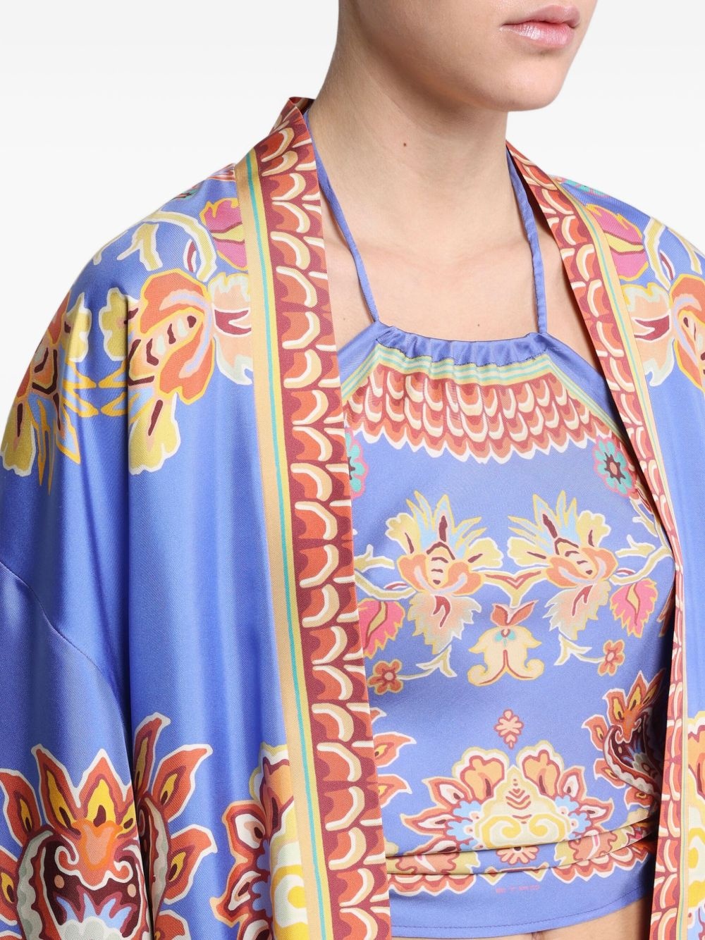 silk twill jacket - 5
