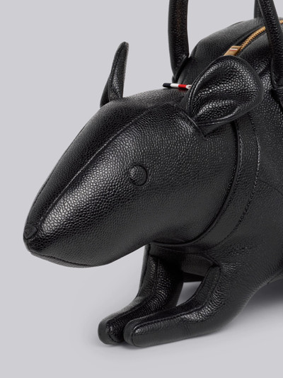 Thom Browne Black Pebbled Calfskin Rat Bag outlook