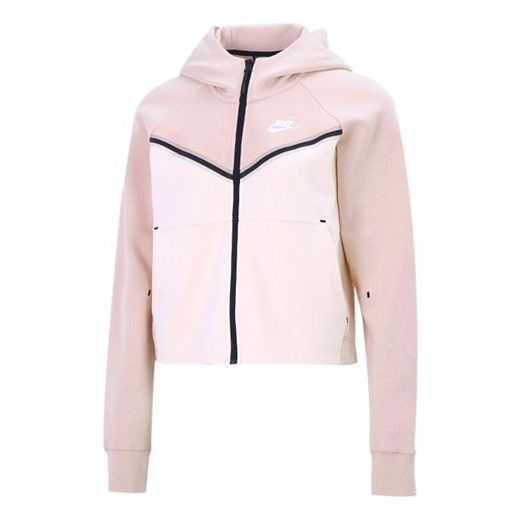 (WMNS) Nike Casual Sports Hooded Jacket 'Pink' CW4299-601 - 1