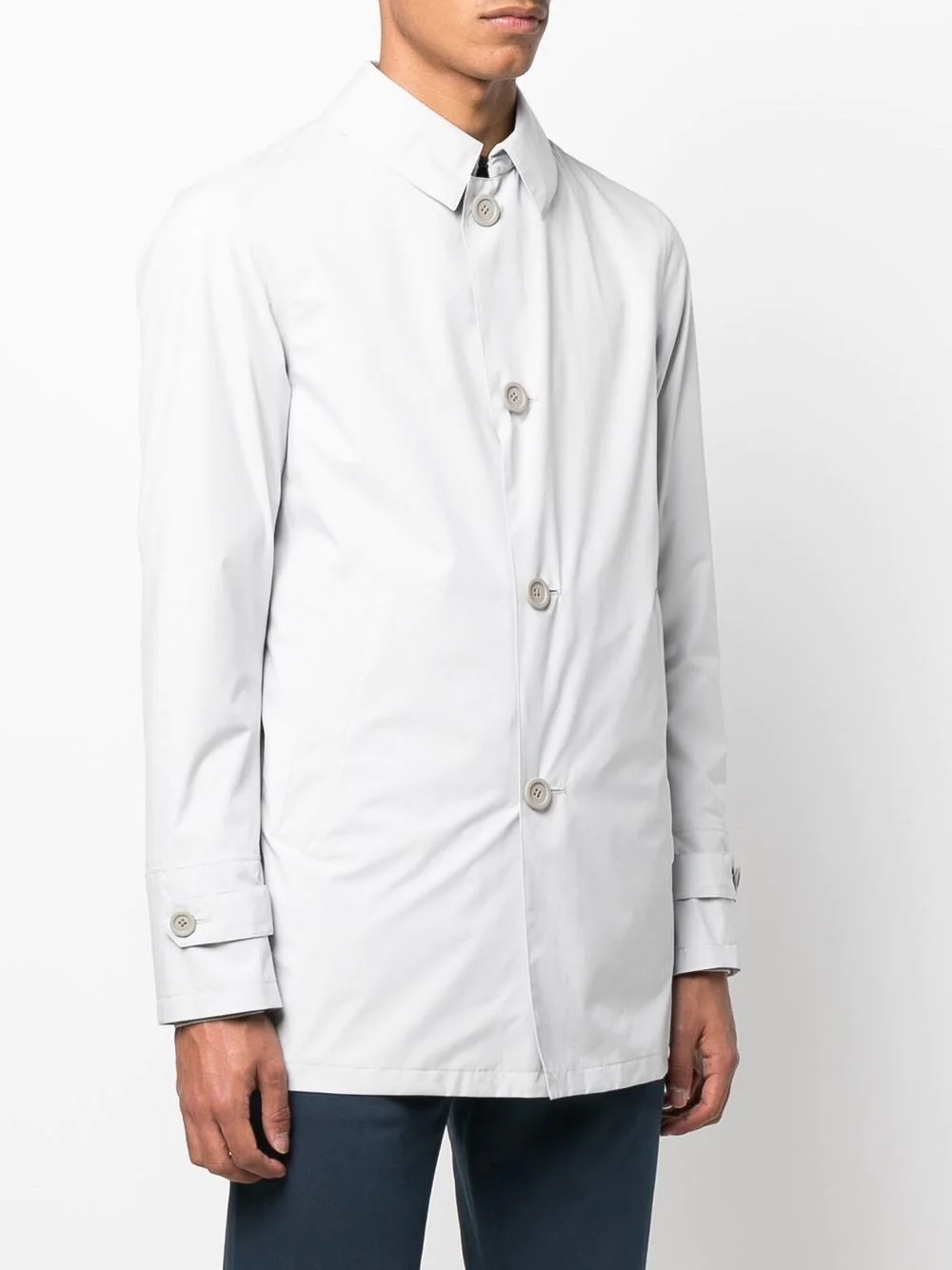 single-breasted button-fastening jacket - 3