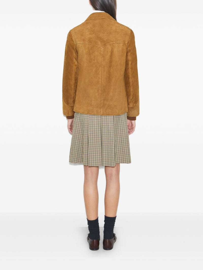 single-breasted suede blazer 3