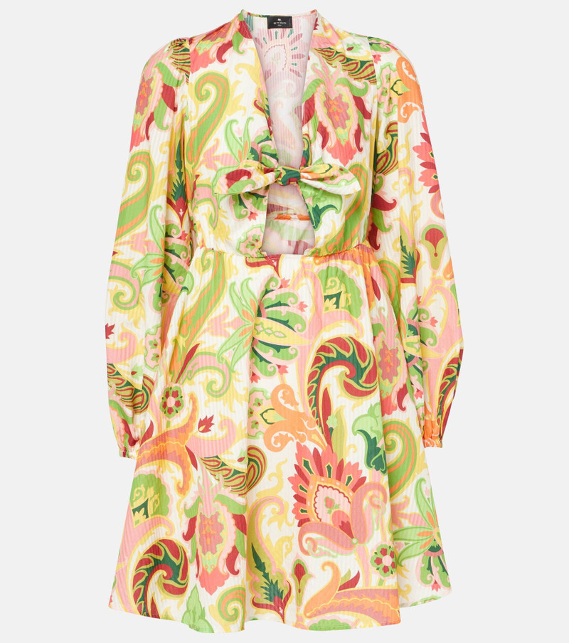 paisley-print 드레스 - 1