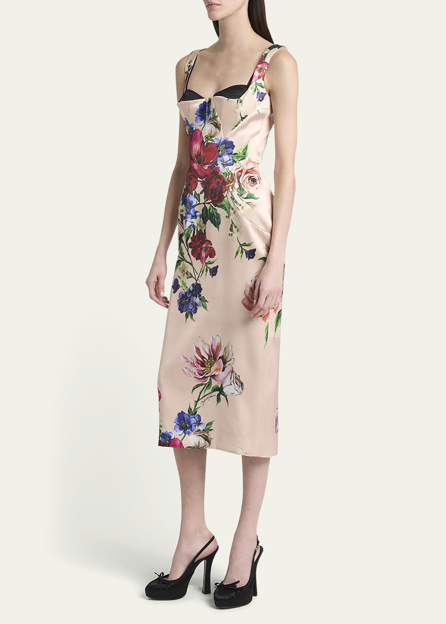Rasovi Bouquet Fantichi Sleeveless Midi Dress - 4