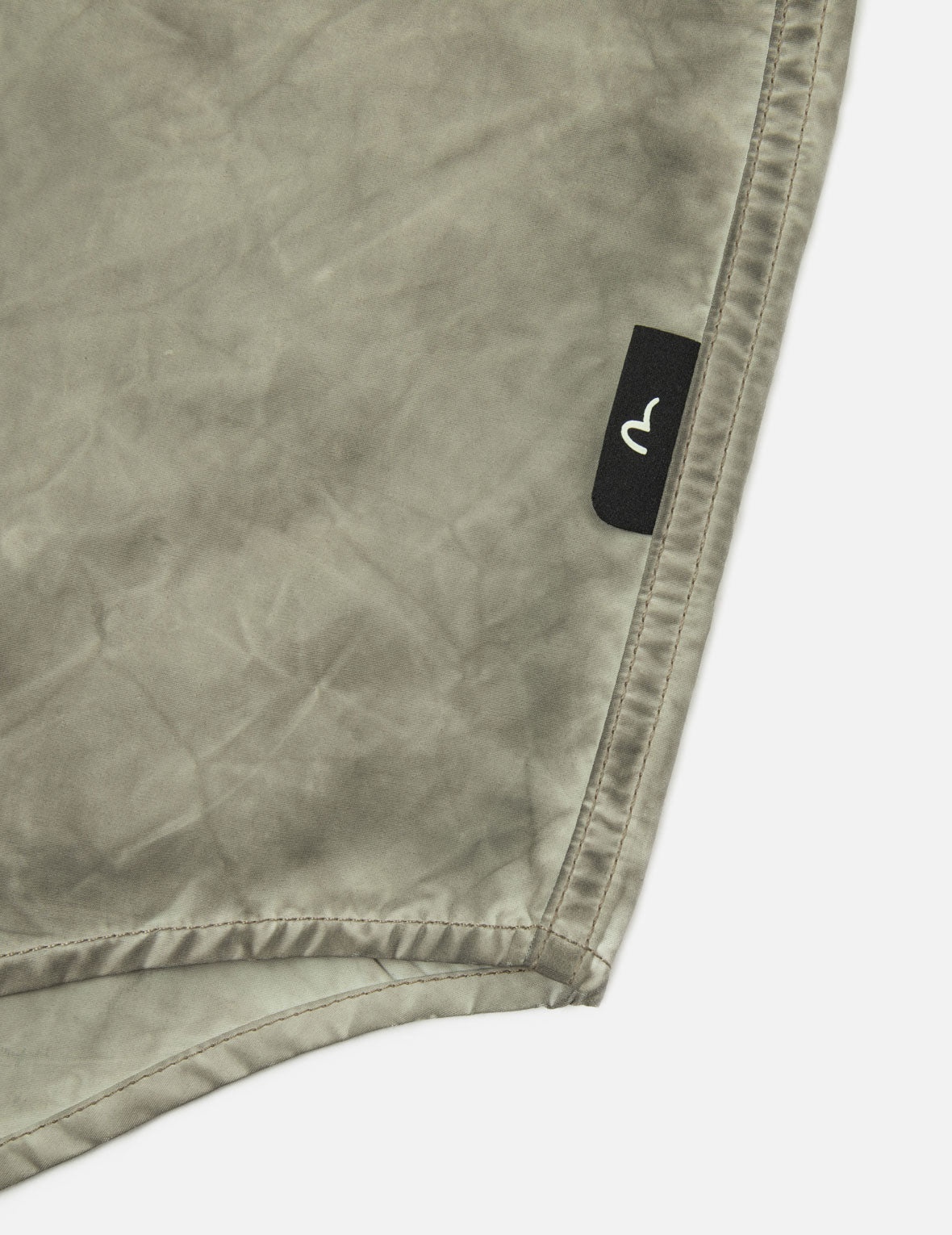 Washed Seagull Embroidery Loose Fit Shirt - 9