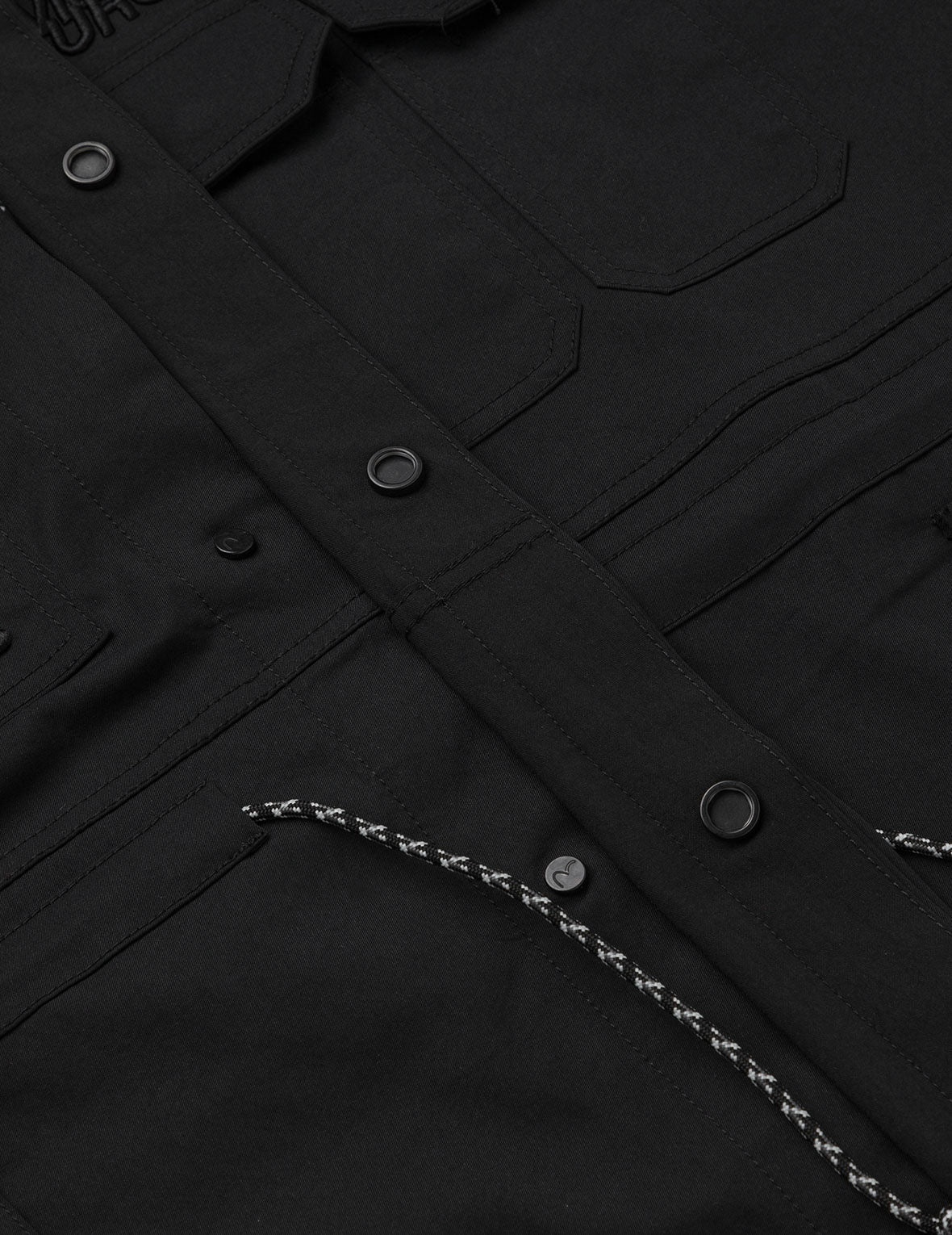 Embroidery Multi-pocket Relax Fit Shirt Jacket - 6