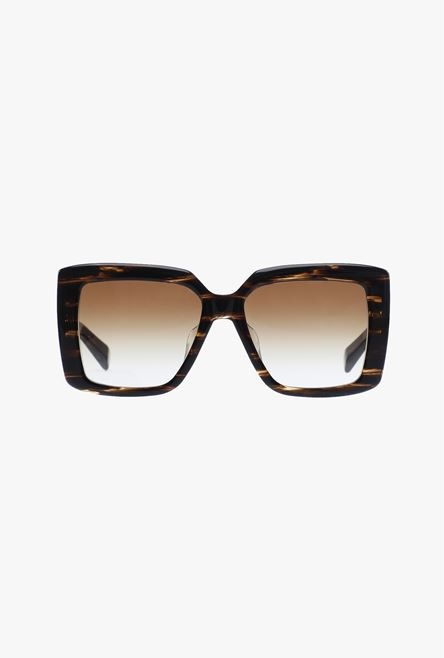 Tortoiseshell effect acetate La Royale sunglasses - 1