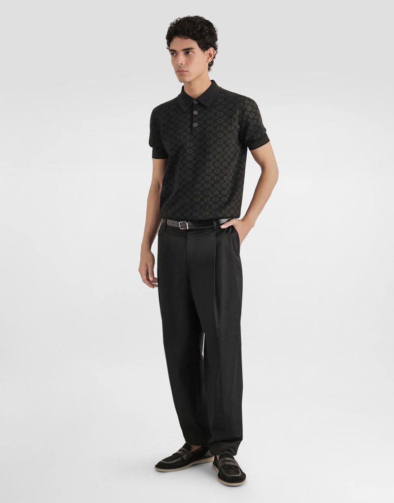 Dolce & Gabbana Micro-dot stitch polo shirt outlook