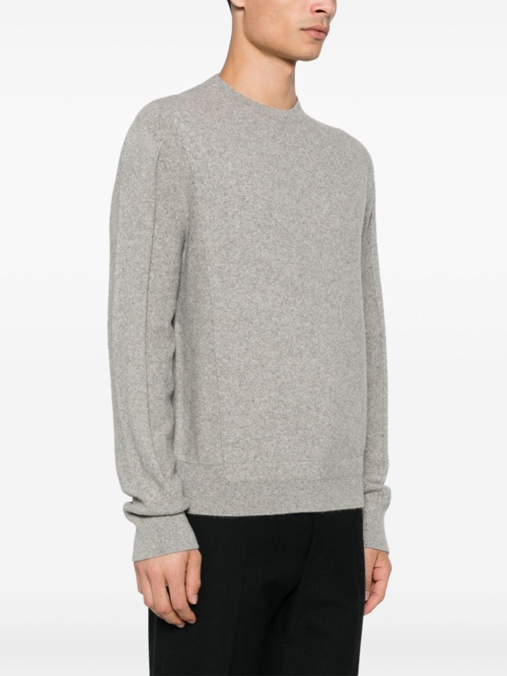 panelled-design sweater - 3