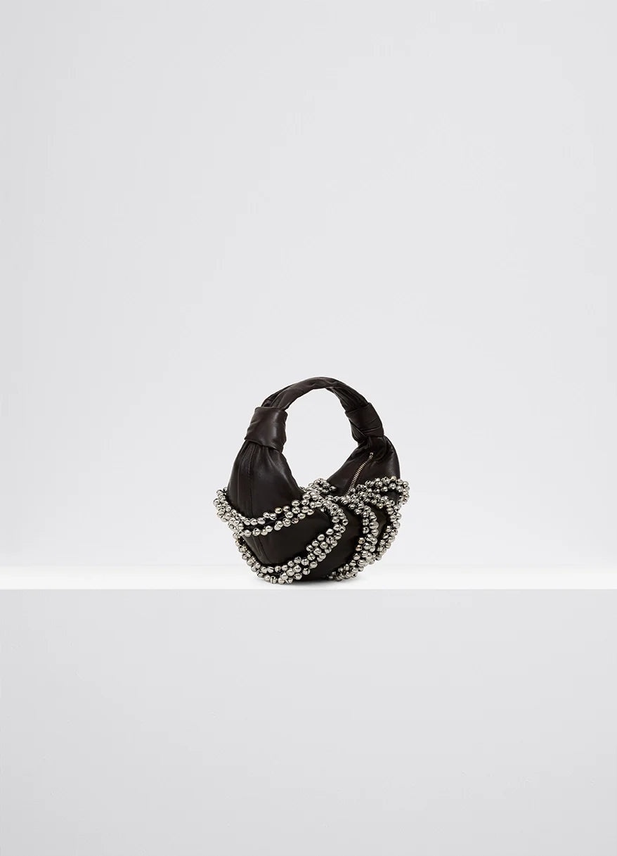 MINI FORTUNE CROISSANT BAG WITH BELLS EMBROIDERIES - 3