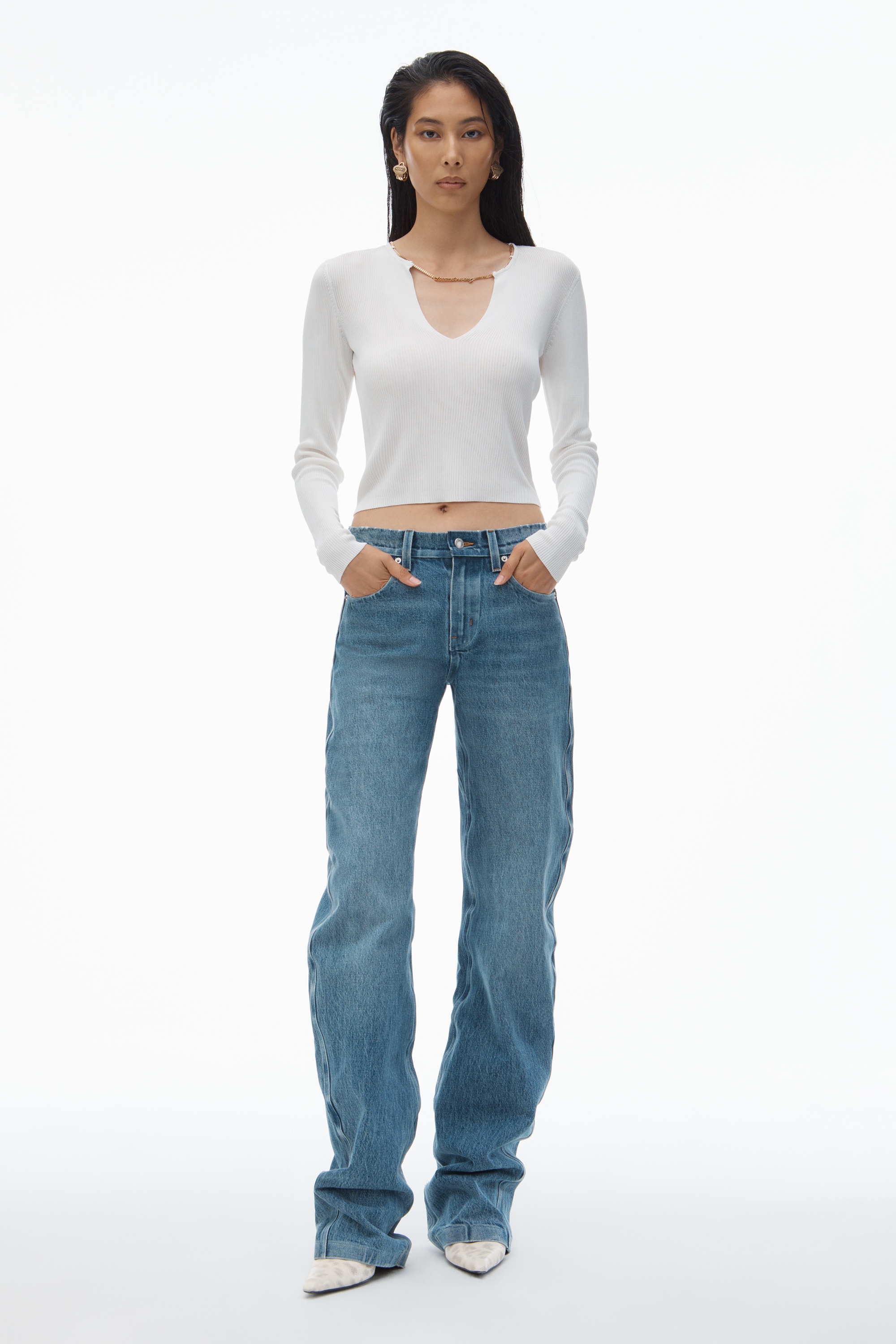Logo Nameplate Cropped Shirt - 7