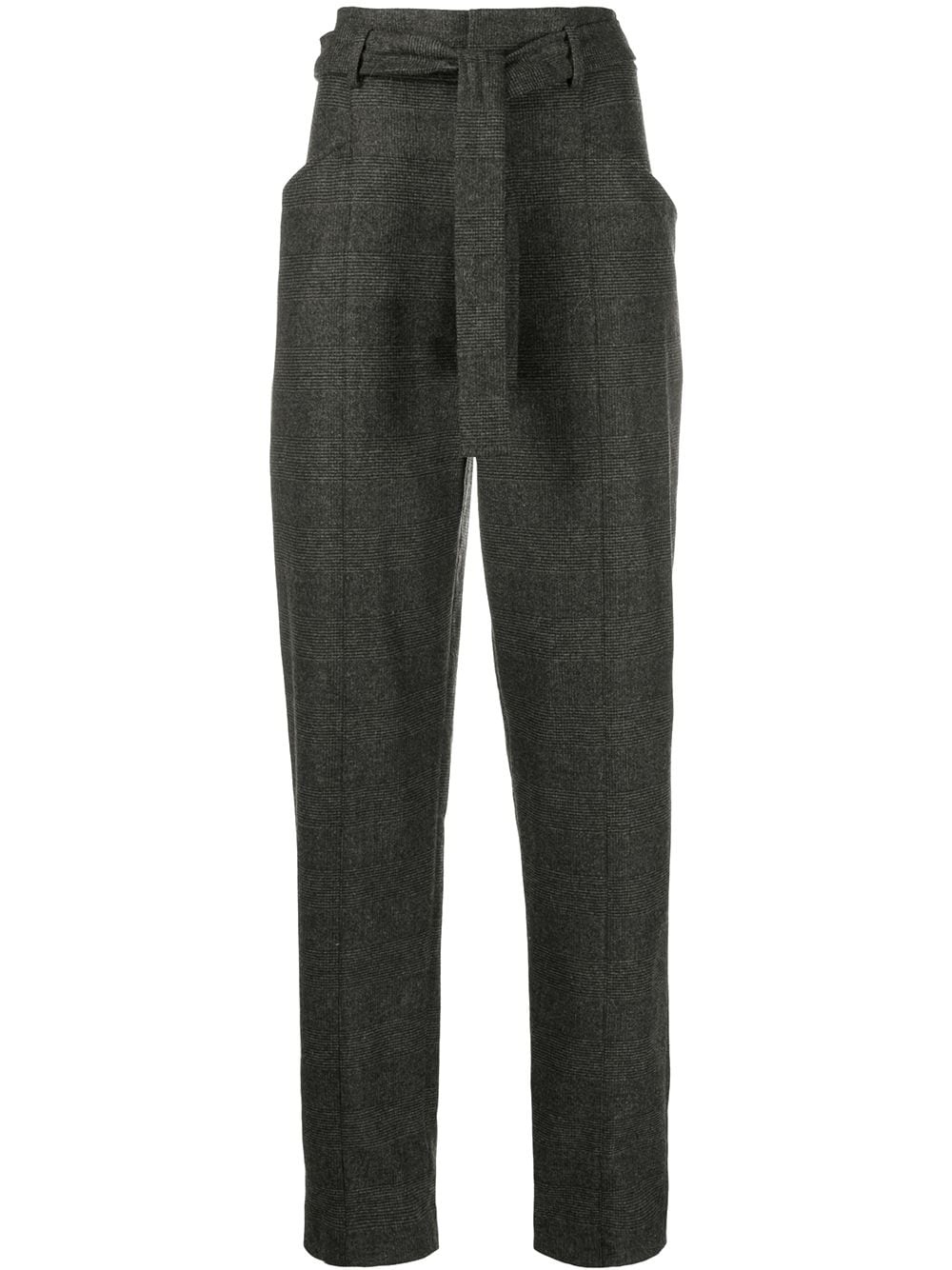 high-waisted tapered trousers - 1