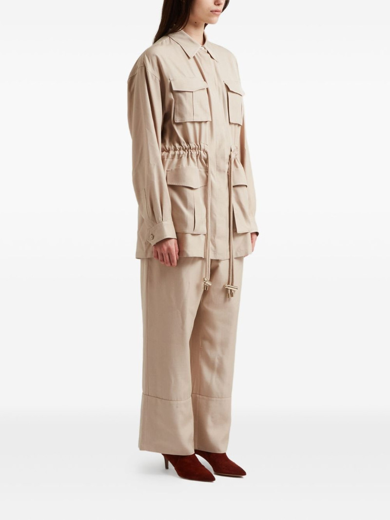 ELIE SAAB drawstring-waist jacket outlook