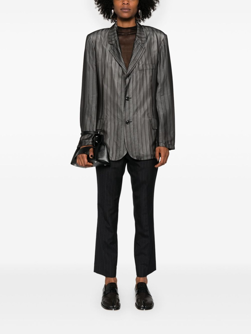 Junya Watanabe pinstripe slim-cut tailored trousers outlook
