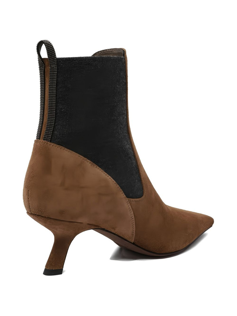 pull-tab suede boots 3