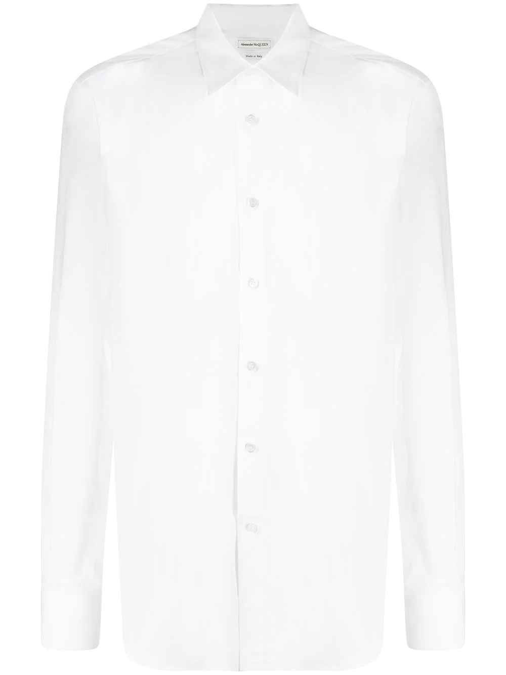 spread-collar button-up shirt - 1