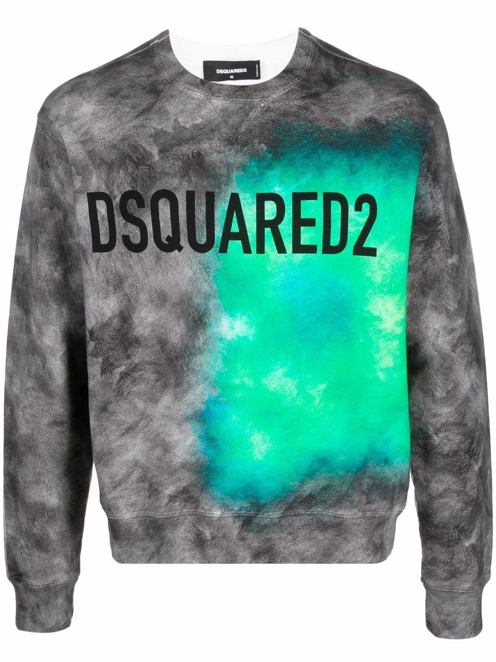 abstract logo-print sweatshirt - 1