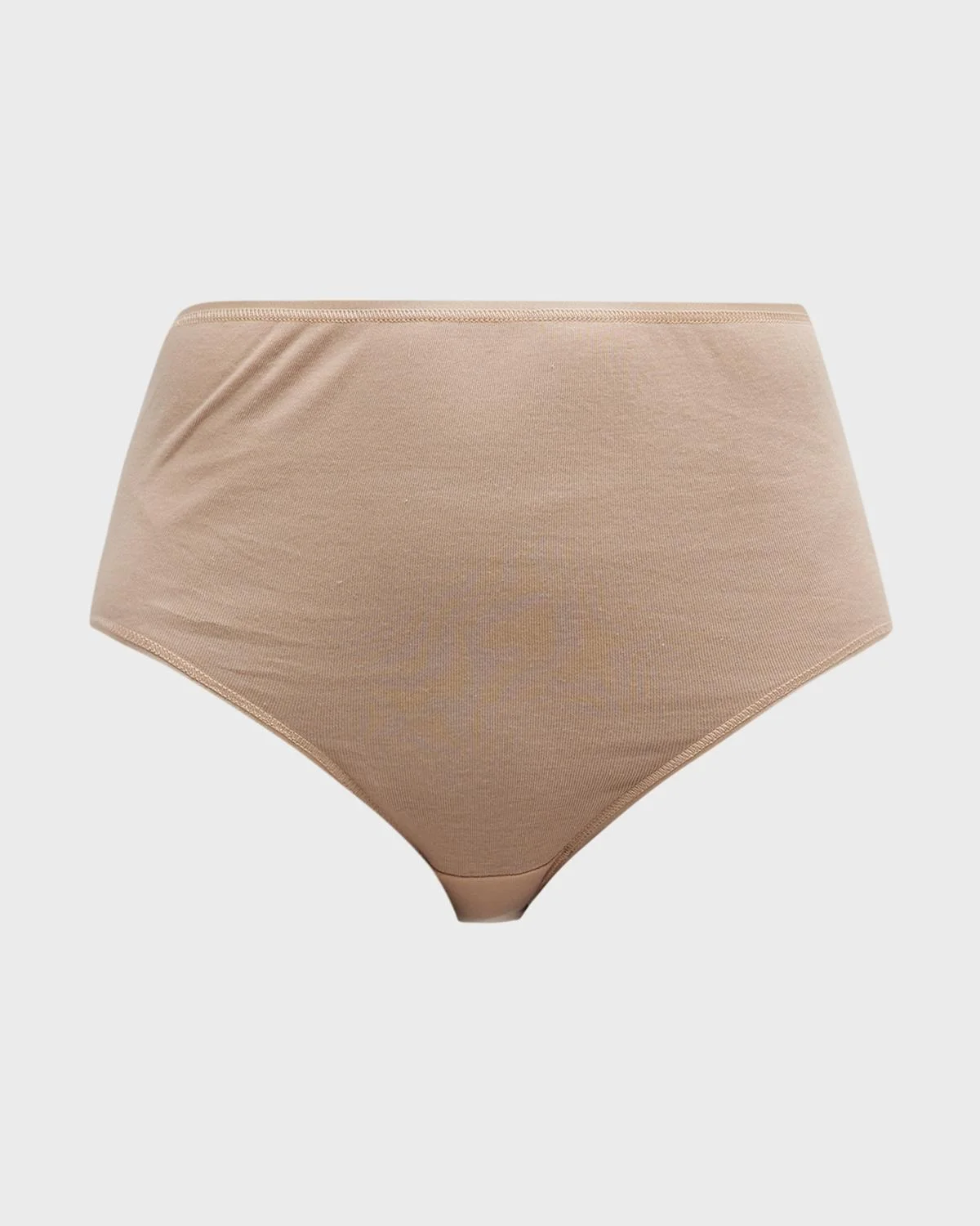 Cotton Seamless Satin-Trim Briefs - 1