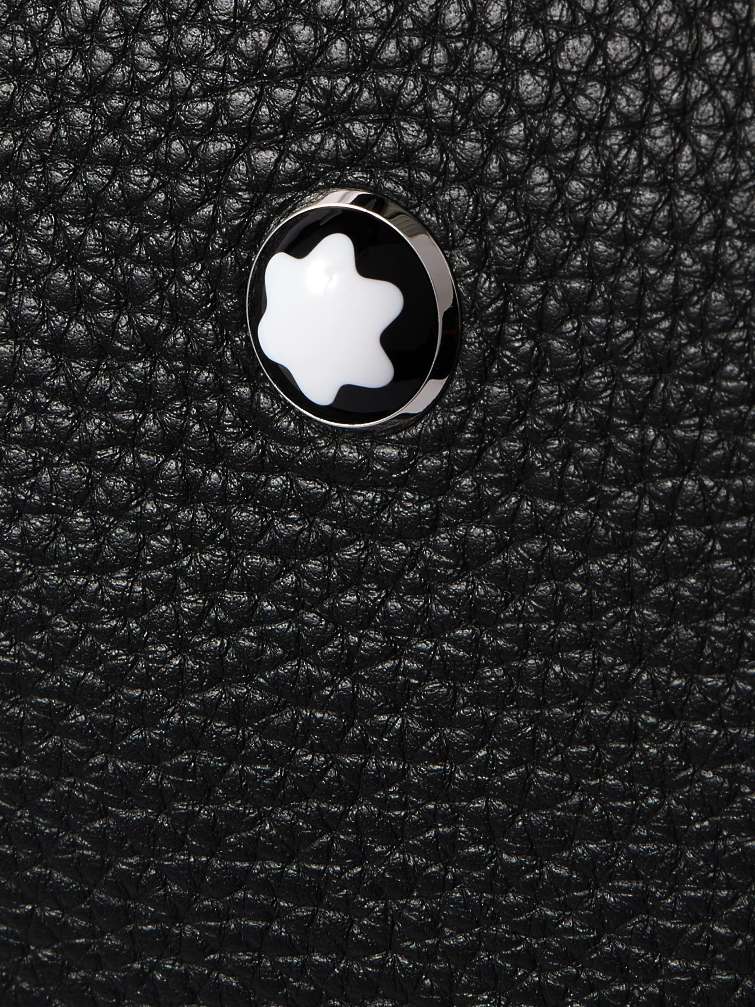 Full-Grain Leather Backpack Black - 4