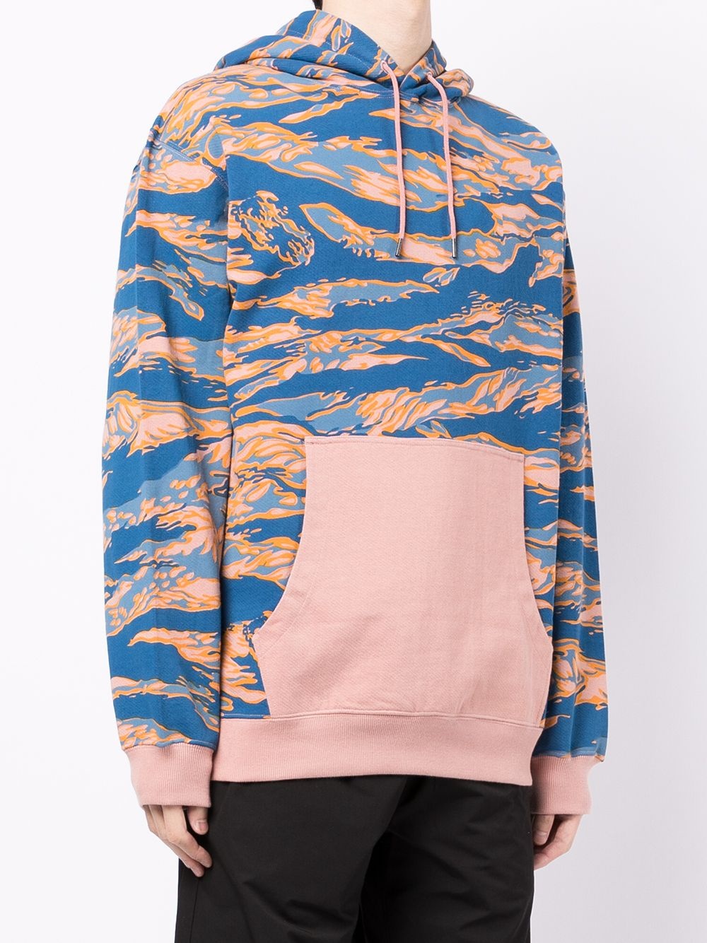 animal-print organic-cotton hoodie - 3