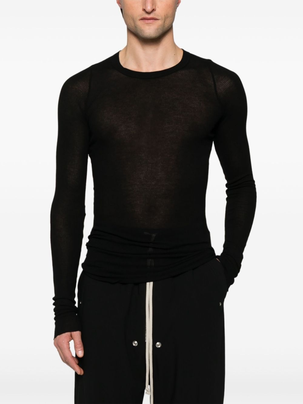 ribbed T-shirt - 2